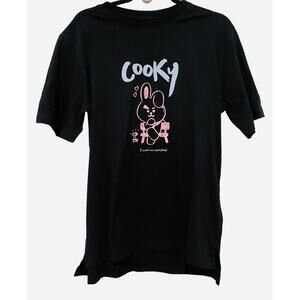 BTS Jungkook BT21 New Shirt Cooky JK Adult Medium Pink Rabbit Men Women KPop NWT